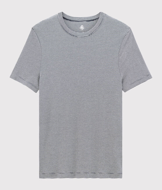Men's short-sleeved T-shirt SMOKING blue/MARSHMALLOW white
