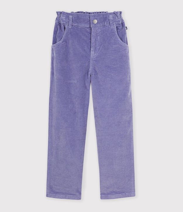 Children's corduroy trousers purple