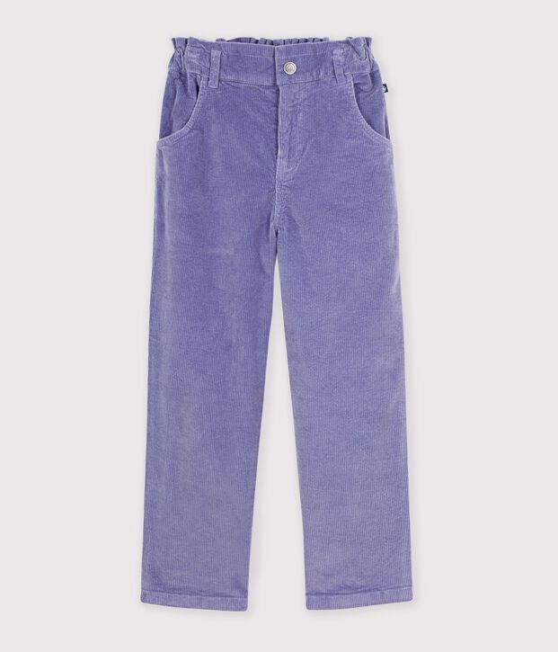 Children's corduroy trousers purple