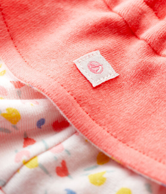 Babies' Organic Cotton Terry Sun Hat PEACHY orange