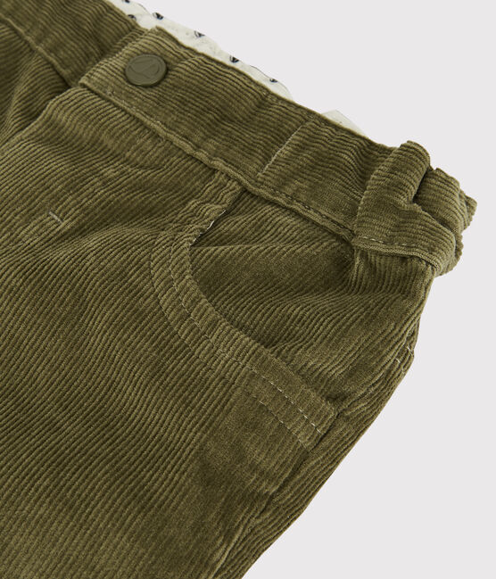 Babies' Velour Trousers MILITARY green