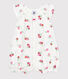 Babies' short fruit-pattern cotton jumpsuit