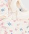Babies' floral-print brushed fleece pyjamas with a petal collar MILK /MULTICO