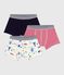 Pack of children's Paris-print cotton boxers variante 1