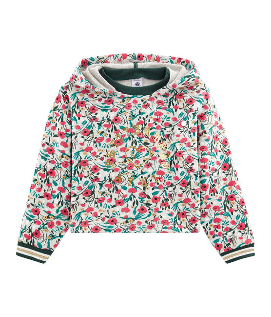 Girls' Sweatshirt BELUGA grey/MULTICO white