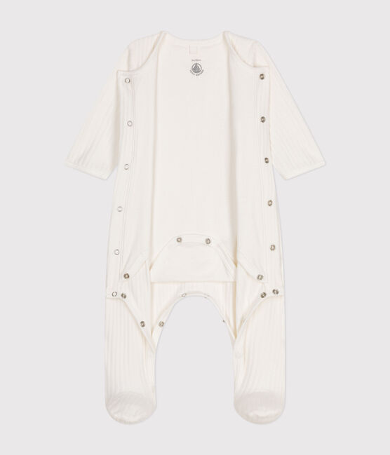 UNISEX VELOUR BODYJAMAS MARSHMALLOW white
