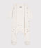 UNISEX VELOUR BODYJAMAS MARSHMALLOW white