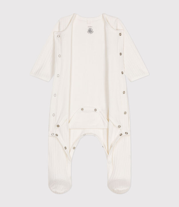 UNISEX VELOUR BODYJAMAS white