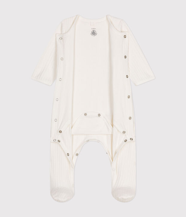 UNISEX VELOUR BODYJAMAS white