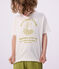Children's short-sleeved cotton T-shirt MARSHMALLOW white