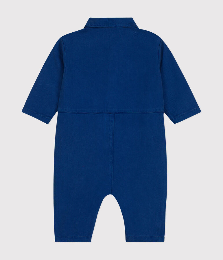 Babies' Cotton/Lyocell Jumpsuit. blue