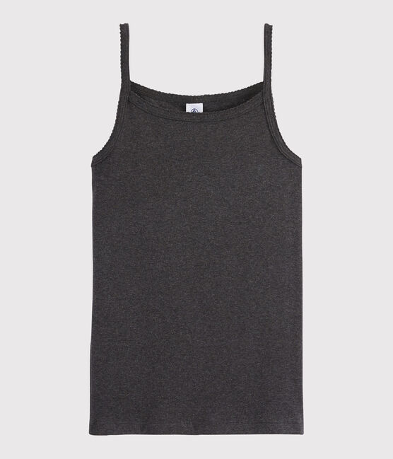 Women's Iconic Strappy Cotton Top CITY CHINE grey