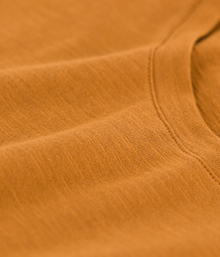 Women's Straight Round-Neck Cotton T-Shirt brown