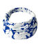 Girl's printed headscarf MARSHMALLOW white/PERSE blue
