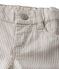 Baby boys' striped trousers MINERAI grey/LAIT white