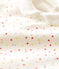 Baby Girls' Colourful Spotted Velour Sleepsuit MARSHMALLOW white/MULTICO white