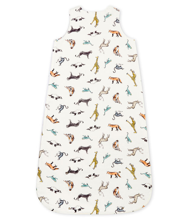 Baby boy's sleeping bag white/multicolor