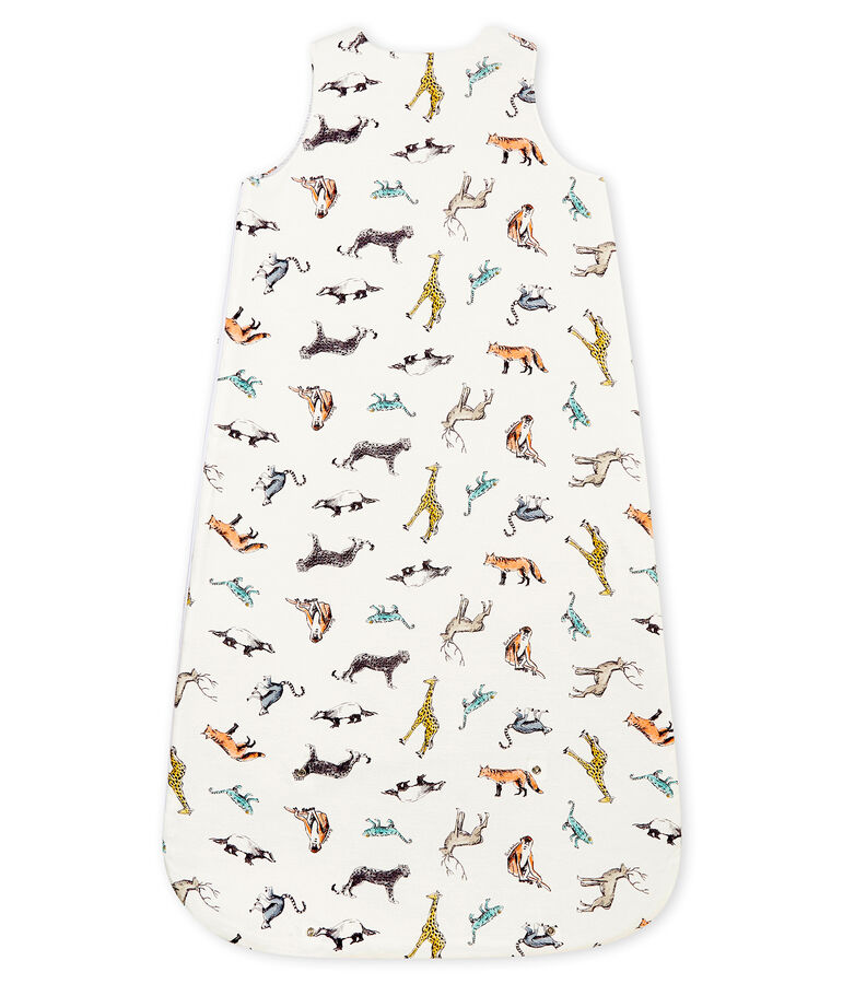 Baby boy's sleeping bag white/multicolor