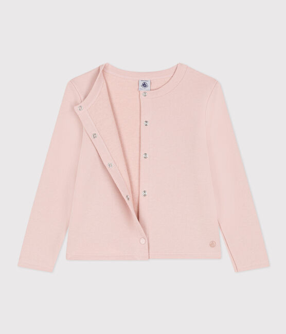 Girls' fleece cardigan SALINE pink
