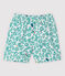 Baby Boys' Eco-Friendly Swim Shorts MARSHMALLOW white/MULTICO white