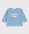 Babies' Long-Sleeved Jersey T-Shirt AZUL blue