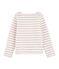 Girl's Sailor Top MARSHMALLOW white/JOLI BRILLANT pink