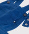Little girls' serge dungaree dress INCOGNITO blue