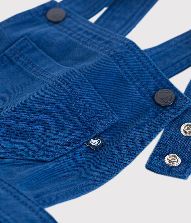 Little girls' serge dungaree dress INCOGNITO blue