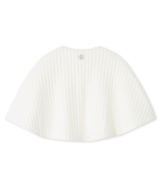 Babies' Wrap in Quilted Tube Knit MARSHMALLOW white