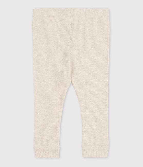 Babies' Rib Knit Leggings MONTELIMAR CHINE beige