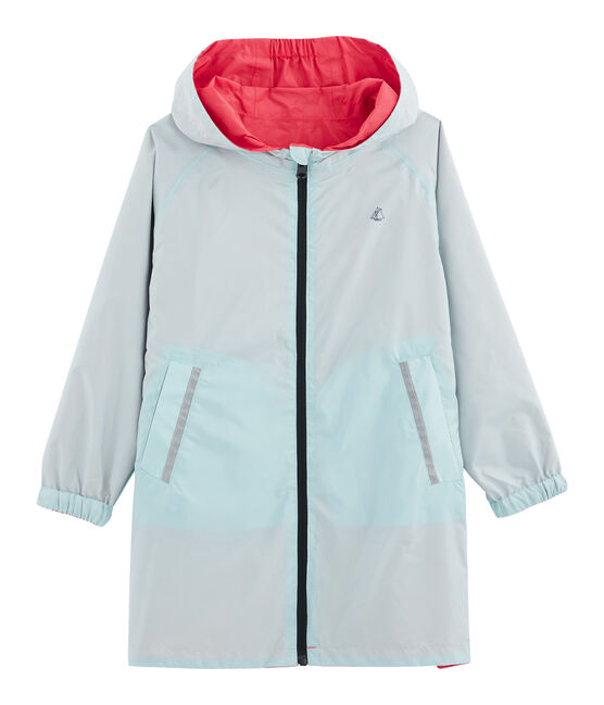 Unisex Children's Warm Reversible Windbreaker GROSEILLER pink/CRYSTAL blue