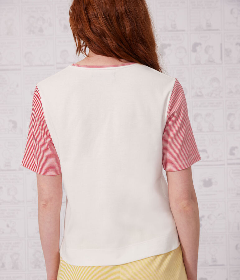 Women's Petit Bateau X Snoopy cotton pyjama shorts white/multicolor