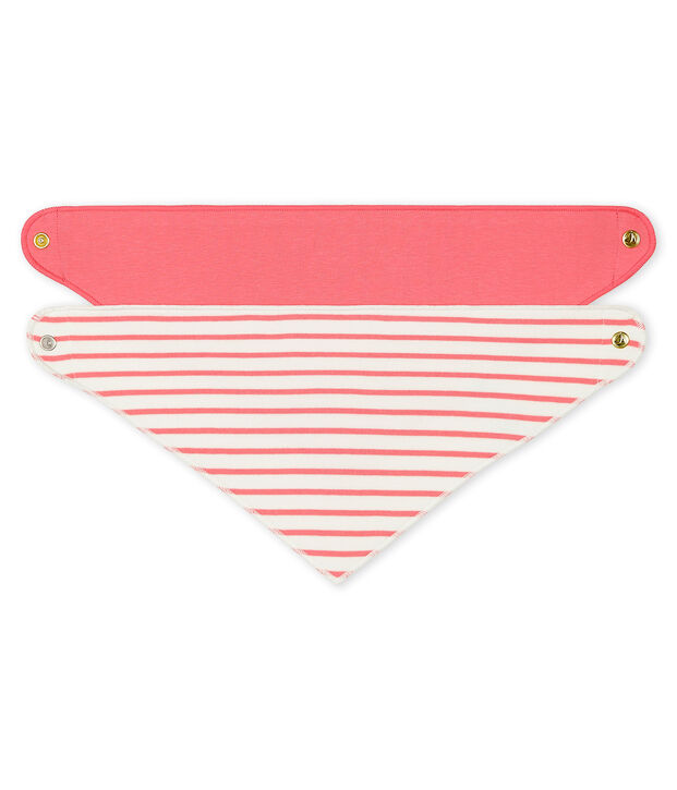 Set of 2 bandana bibs for baby girls multicolor