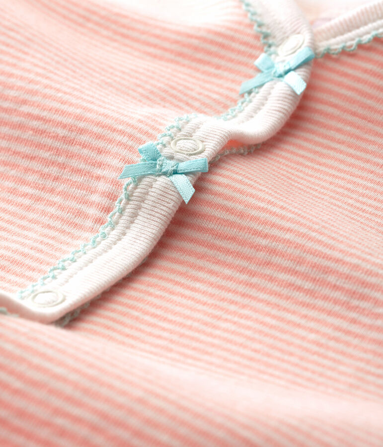 Baby Girls' Sleepsuit pink/white