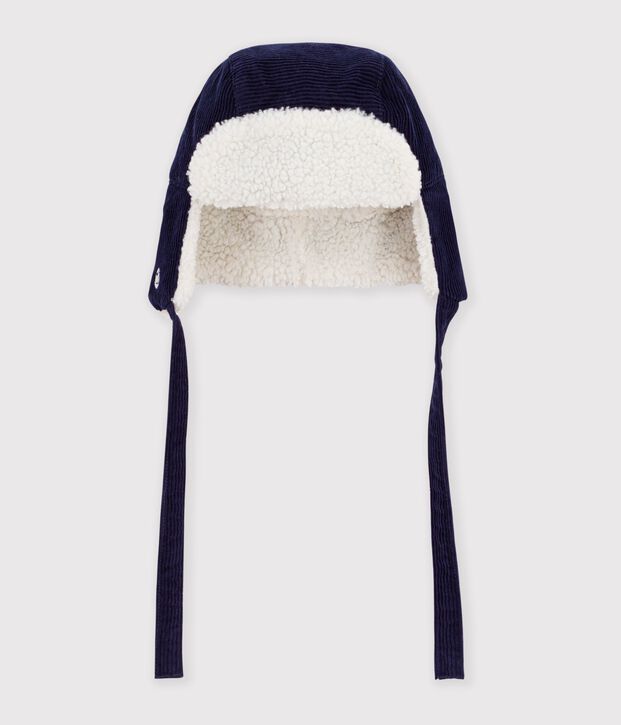 Babies' chapka in sherpa-lined corduroy SOIR