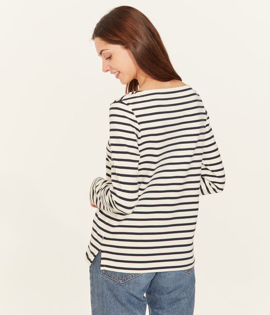 Women's Iconic Sailor Top COQUILLE beige/SMOKING blue