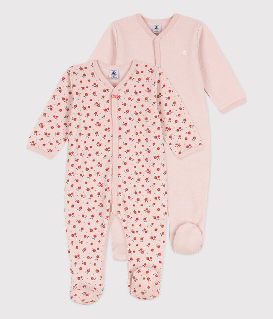 Babies' Floral Cotton Sleepsuits - 2-Pack variante 1