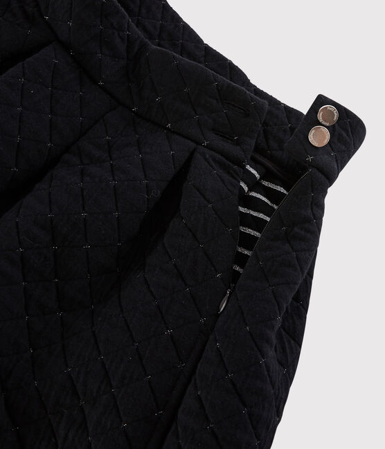 Women's skirt NOIR black/ARGENT