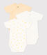 Babies' Wrapover Short-Sleeved Bodysuits - 3-Pack