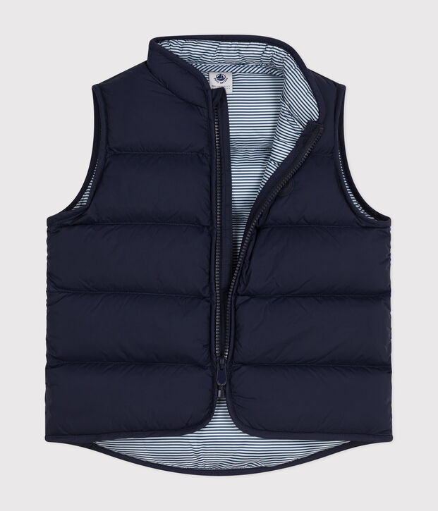 Children's Sleeveless Quilted Padded Jacket blue