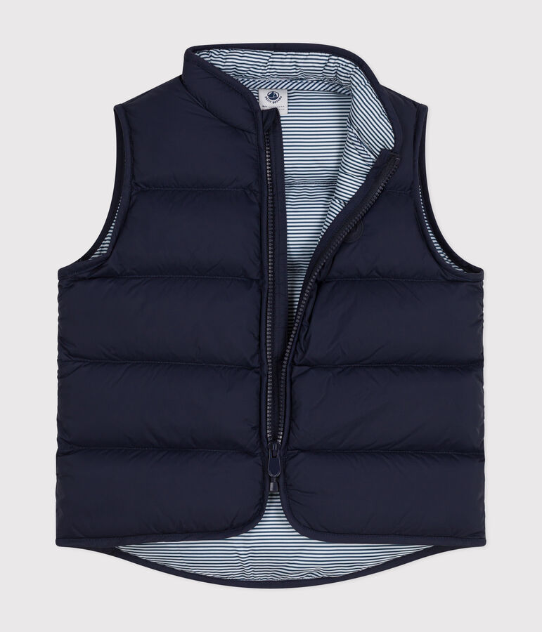 Children's Sleeveless Quilted Padded Jacket SMOKING blue