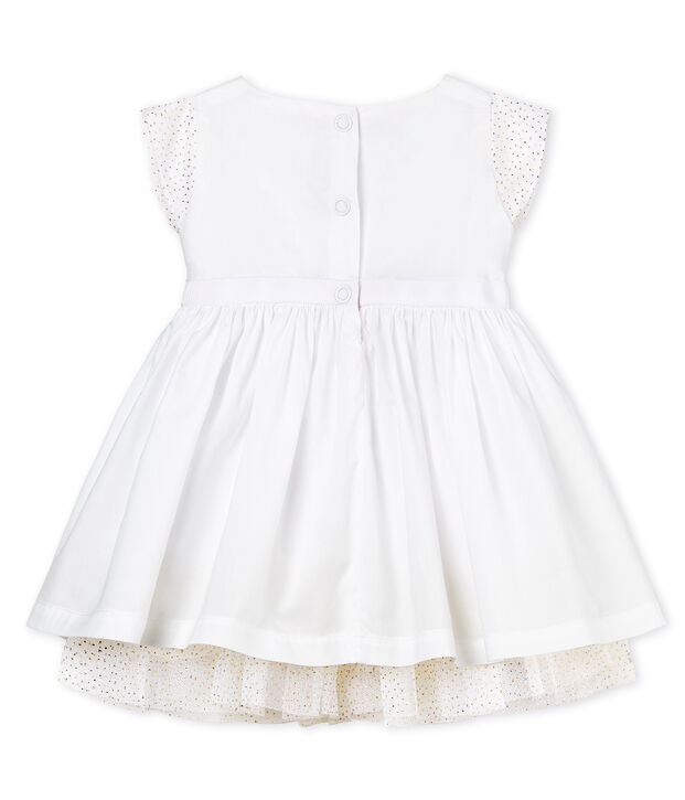 Baby Girls' short-sleeved Special Occasion Dress white