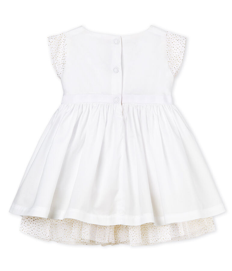 Baby Girls' short-sleeved Special Occasion Dress white