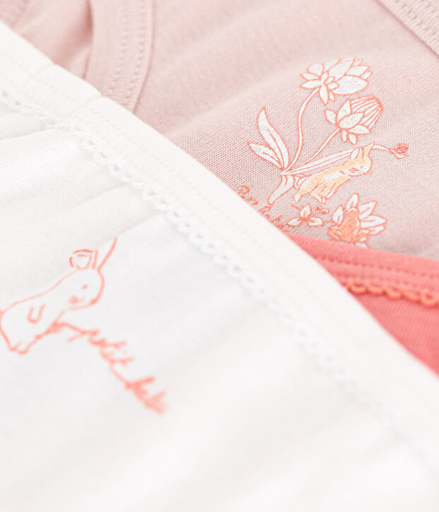 Girls' cotton briefs - 3-Pack multicolor