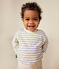 Babies' long-sleeved tube it T-shirt AVALANCHE white/SKY CHINE