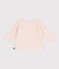 Babies' moss stitch cotton cardigan FLEUR pink