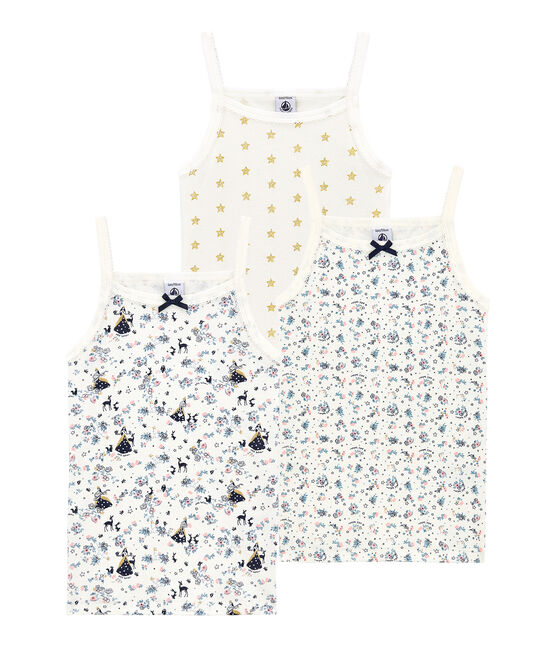 Little girl's strap vest trio variante 1