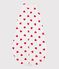 Babies' 1 TOG heart-patterned cotton sleeping bag white/red