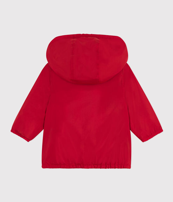 Babies' Warm Recycled Polyester Windbreaker PEPS red
