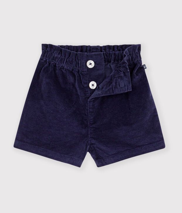 Babies' plain corduroy shorts SOIR